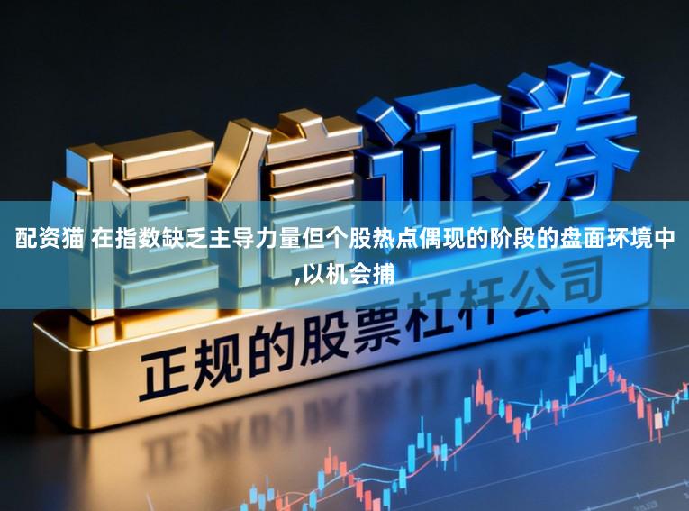 配资猫 在指数缺乏主导力量但个股热点偶现的阶段的盘面环境中，以机会捕