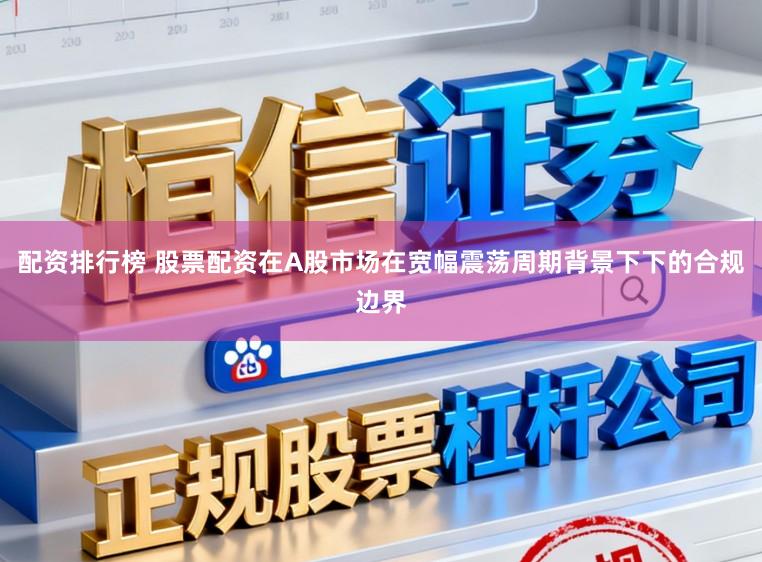 配资排行榜 股票配资在A股市场在宽幅震荡周期背景下下的合规边界