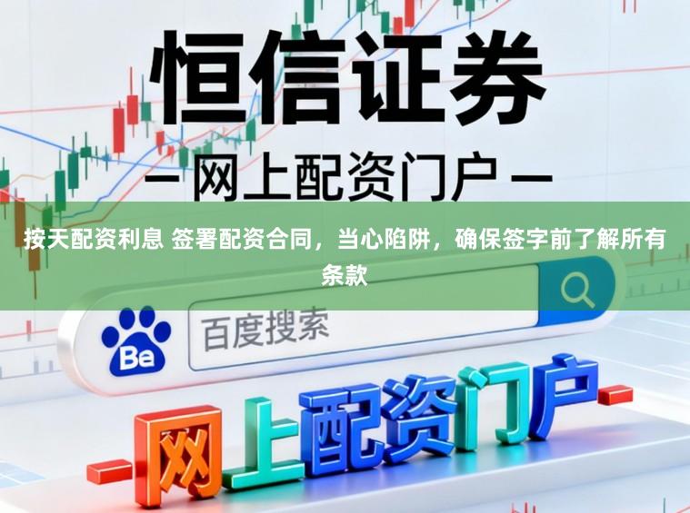 按天配资利息 签署配资合同，当心陷阱，确保签字前了解所有条款